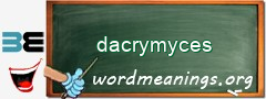 WordMeaning blackboard for dacrymyces